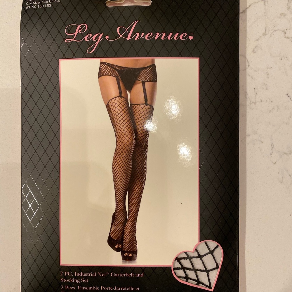 Leg Avenue 2 piece garter belt and stocking